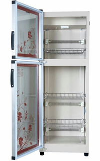 厂家直销餐具低温消毒碗柜商用立式双门消毒柜